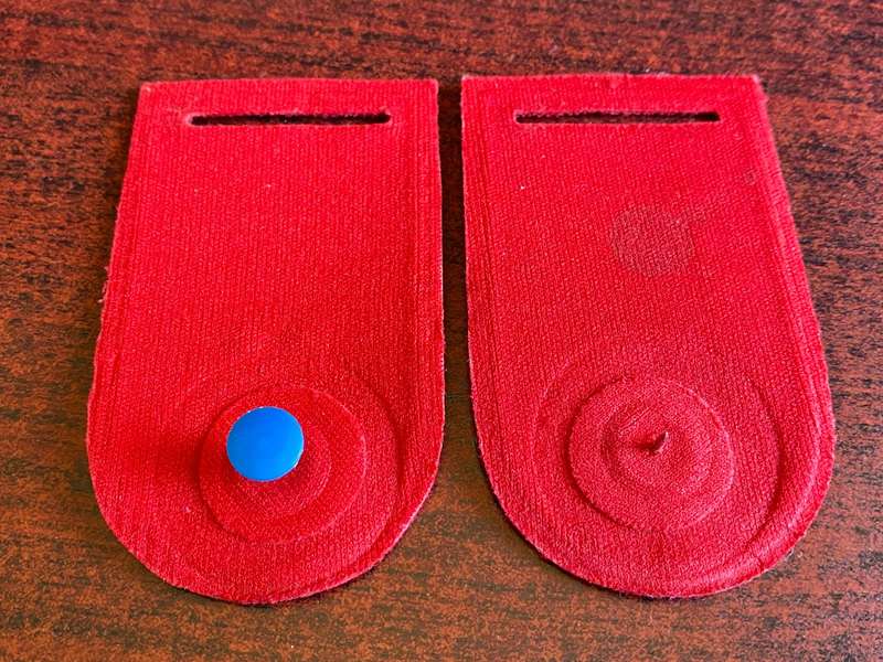 NAMIBIA POLICE TUPPER FLASH PAIR-(SMALLER TYEP) PINS COMPLETE