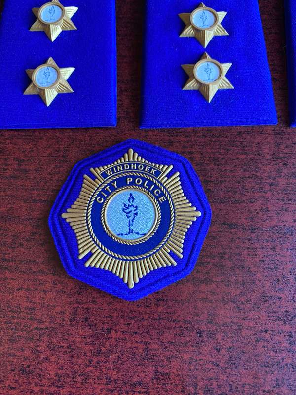 SWA/WINDHOEK CITY POLICE RANKS AND CAP BADGE