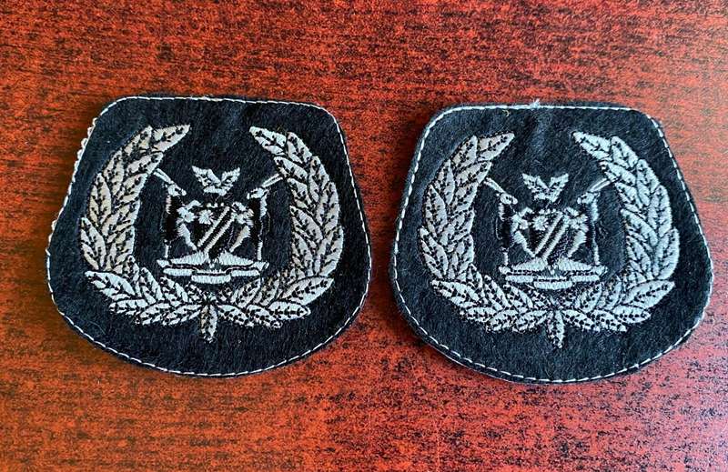 NAMIBIA DEFENCE FORCE WO 1 RANK BADGES FORMATION S/MAJ.