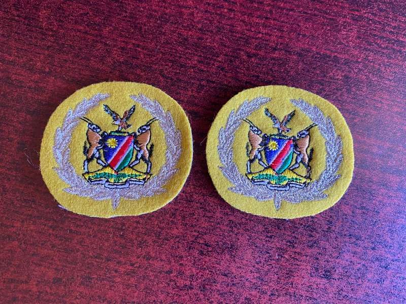 NAMIBIA DEFENCE FORCE WO 1 RANK BADGES