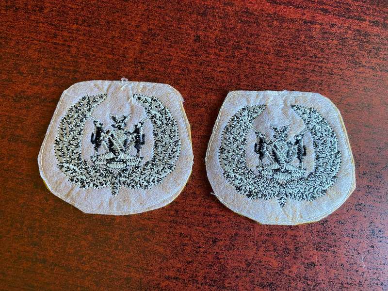 NAMIBIA DEFENCE FORCE WO 1 RANK BADGES
