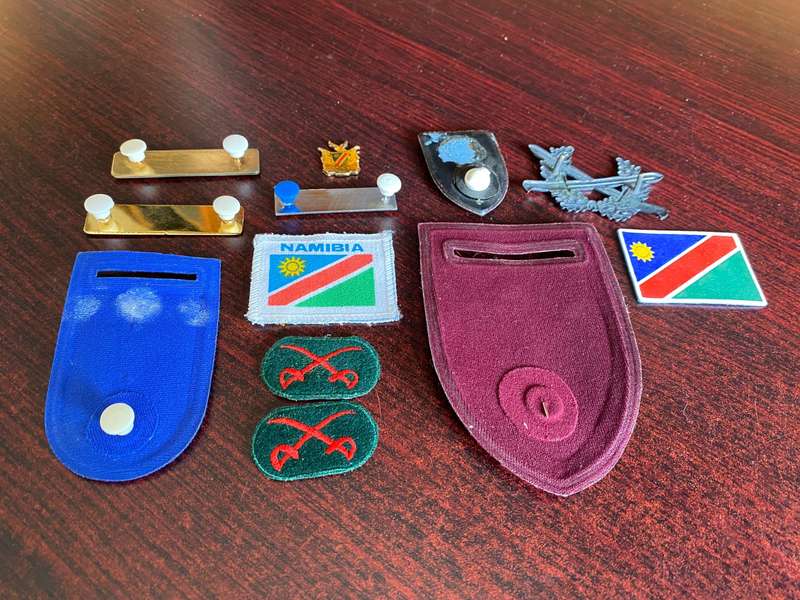 NAMIBIA BADGES-JOB LOT - 12 IN TOTAL-SOLD TOGETHER