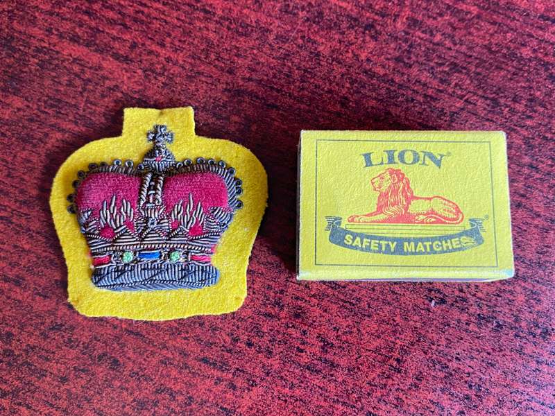 BRITISH ARMY WO CLASS 2 RANK BADGE FOR ARGYLE & SUTHERLAND HIGHLANDERS