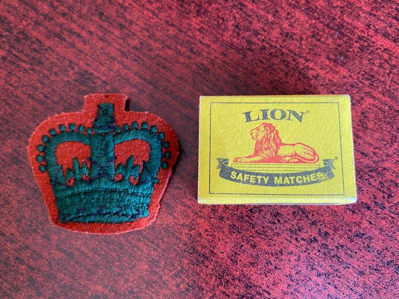 BRITISH ARMY WO CLASS 2 RANK BADGE FOR WOMANS ROYAL ARMY CORPS