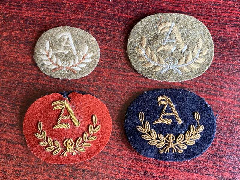 BRITISH TRADES MAN PROFICIENCY BADGE- 4 TYPES- WW2