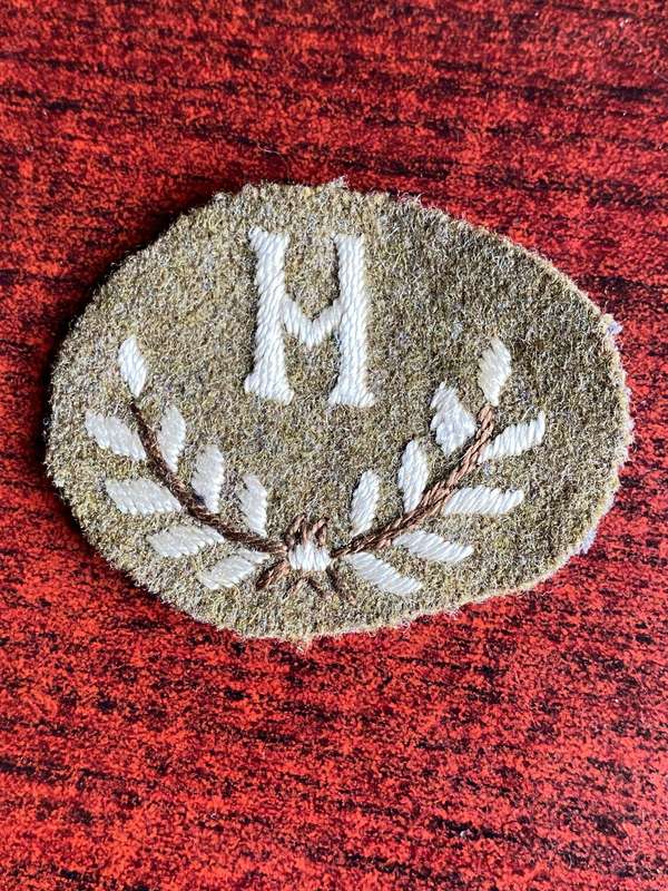 BRITISH HEIGHT TAKER PROFICIENCY BADGE-PERSONNEL MANNING THE ANTI AIRCRAFT GUNS-WW2