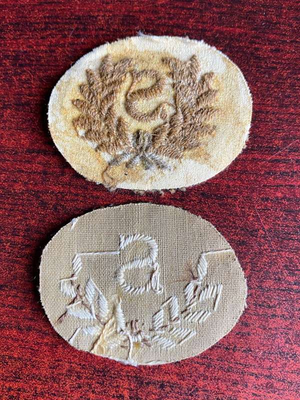 BRITISH SURVEYER,ROYAL ARTILLERY PROFICIENCY BADGE- X2- WORN FROM 1921