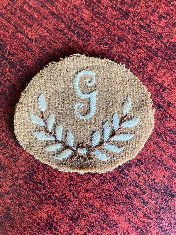 1ST CLASS GUNNER -ROYAL TANK CORPS-ROYAL TANK REGT.-WORN LOWER RIGHT ARM SLEEVE-WW2