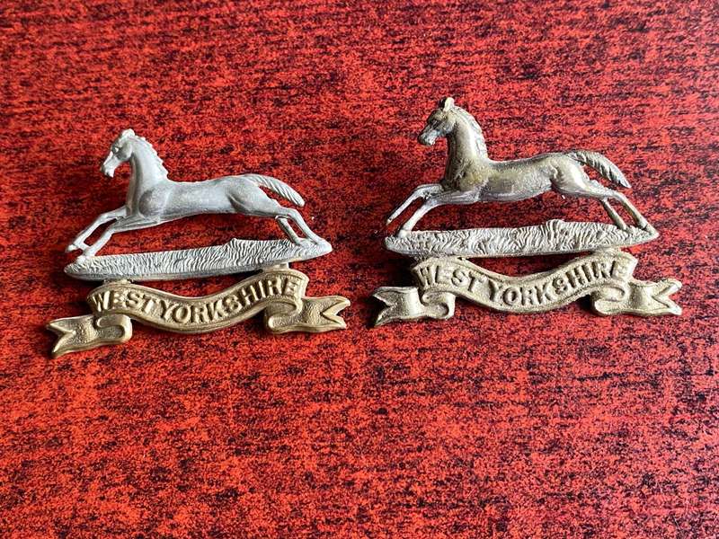 WEST YORKSHIRE REGT.-SLIDERS MISSING- CAP BADGE