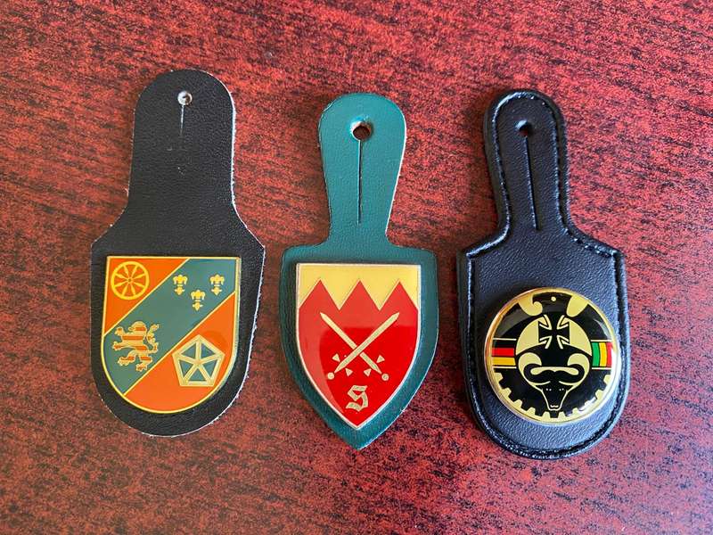 GERMAN BUNDESWEHR FOB BADGES- 3 SOLD TOGETHER