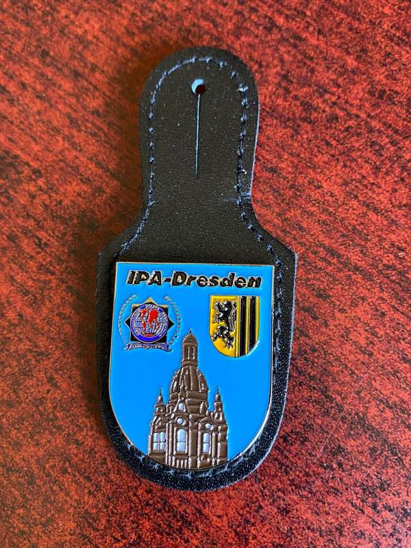 International Police Association Dresden Branch FOB Badge - Scarce