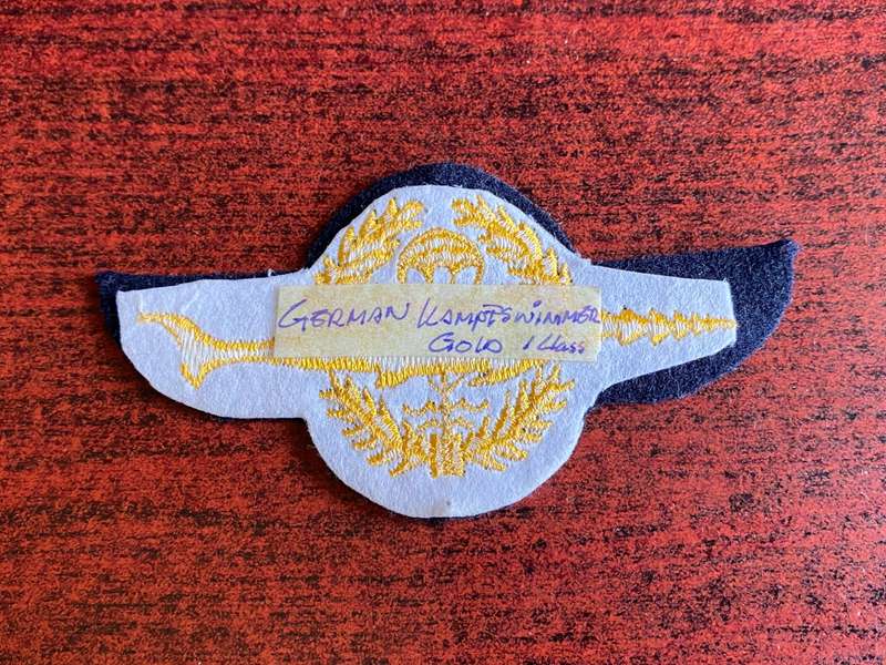 GERMAN BUNDESWEHR MASTER PARA FROGMAN BADGE-GOLD-1ST CLASS