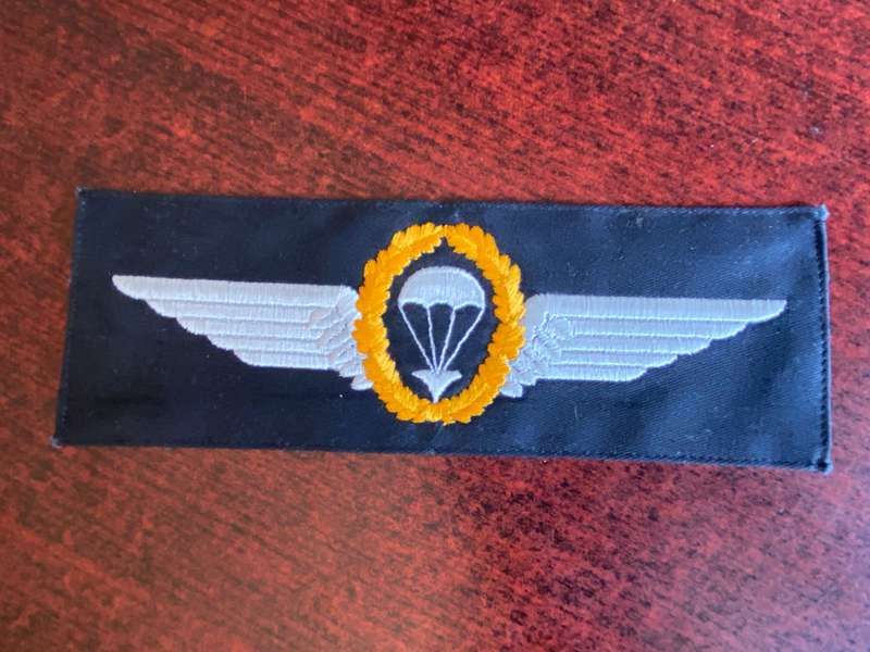 GERMAN BUNDESWEHR LARGE PARACHUTE WING FOR FATIGUE DRESS