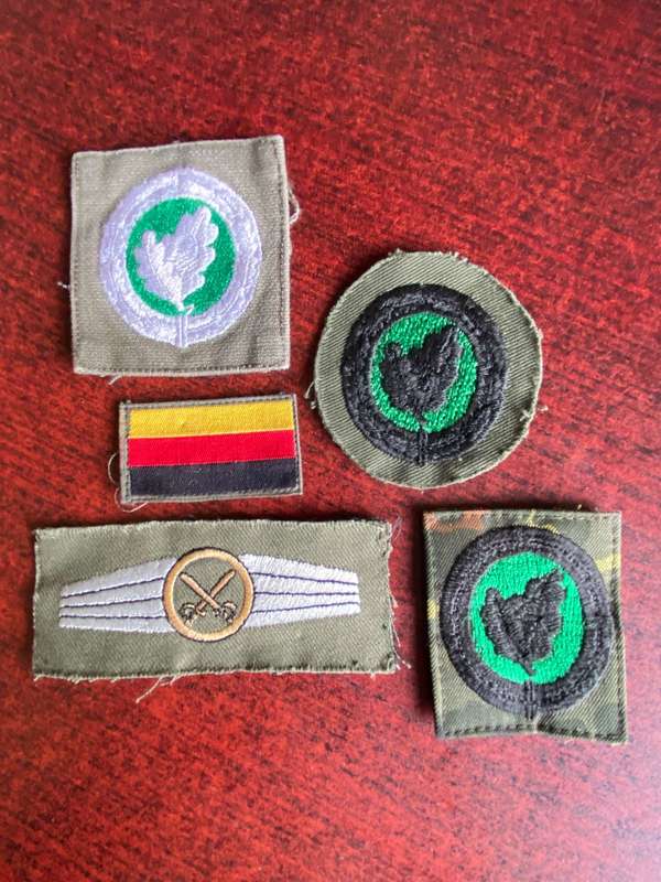 GERMAN BUNDESWEHR CLOTH BADGES- X 5