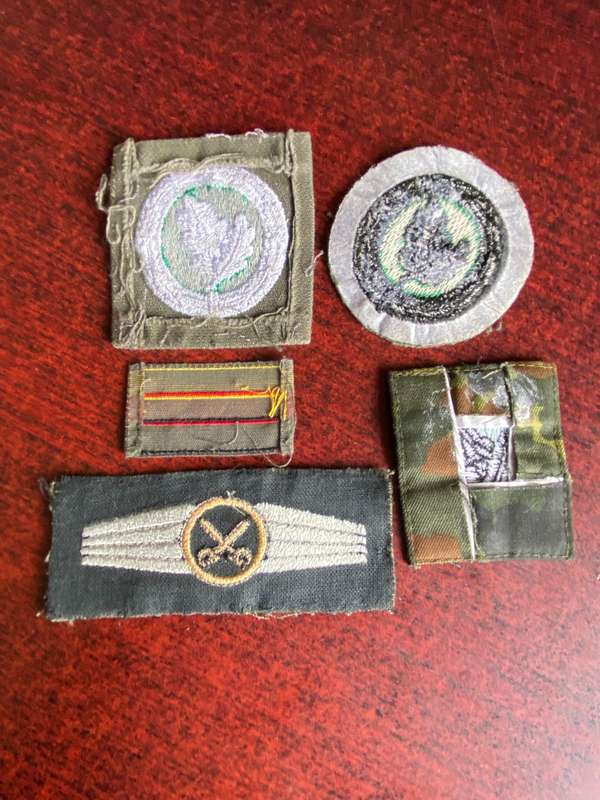 GERMAN BUNDESWEHR CLOTH BADGES- X 5