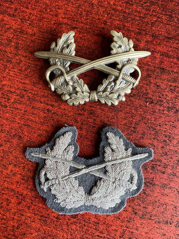 WEST GERMAN ARMED FORCS VISOR CAP BADGES