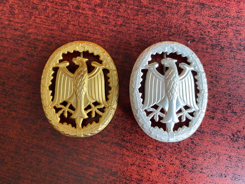GERMAN ARMED FORCES PROFICIENCY BADGES- SILVER AND GOLD