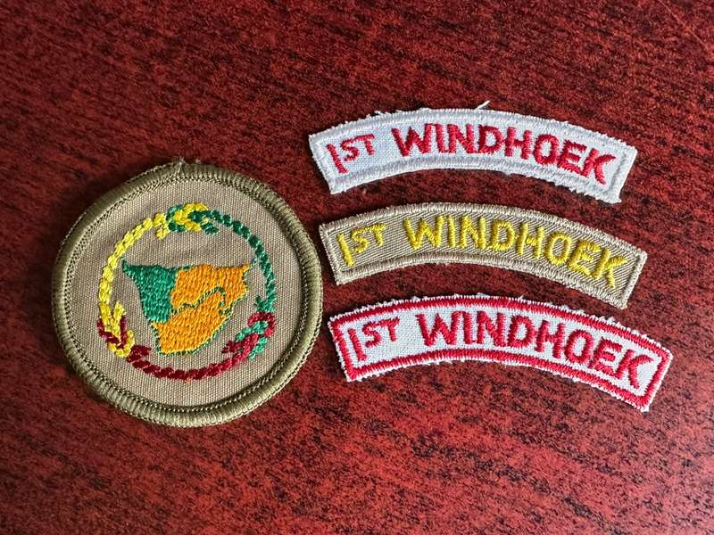 BOY SCOUTS OF SWA POCKET BADGE WITH 3 SCROLL VARIATIONS