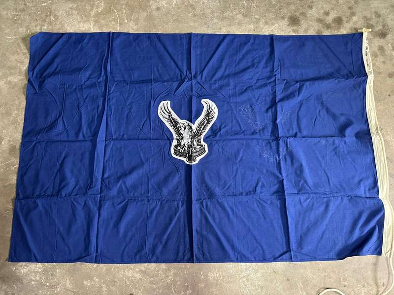 SWAFT AIR WING FLAG-MEASURES 1140X1860-COTTON,DOUBLE SIDED-CONDITION UNUSED-FROM COL RADMORE COLLECT