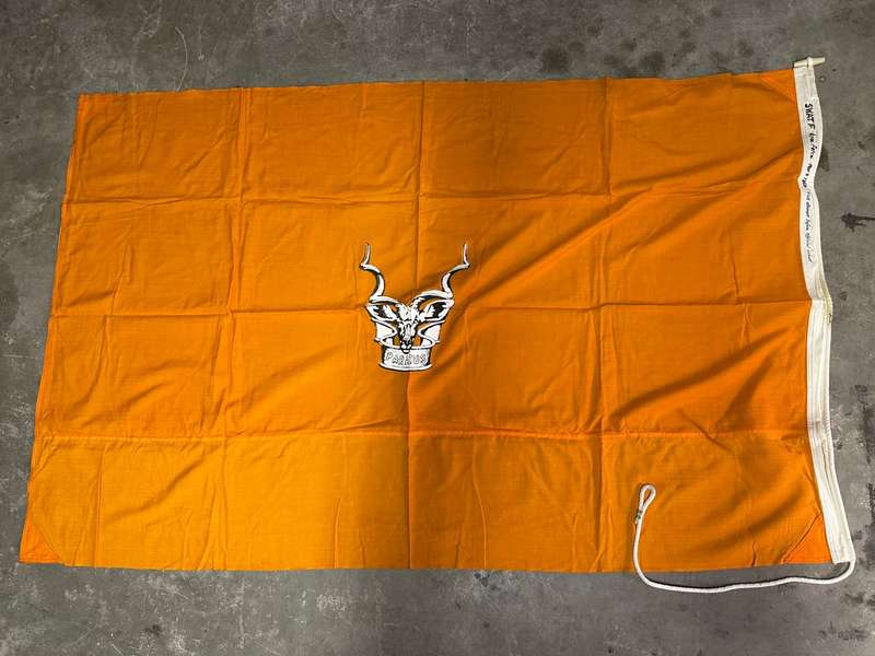 SWAFT AREA FORCE FLAG-SCARCE FIRST EDITION BEFORE OFFICIAL COLOURS-COTTON TWO SIDED-MEASURES 1140X18