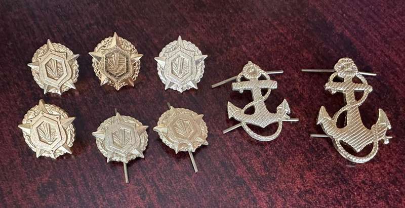 GERMAN COLLARS FOR CHEMICAL UNITS AND NAVAL OFFICERS