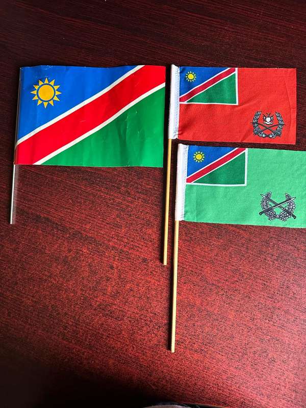 SELECTION OF NAMIBIAN DESK FLAGS