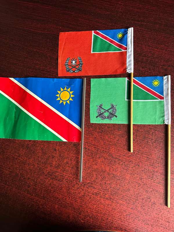 SELECTION OF NAMIBIAN DESK FLAGS