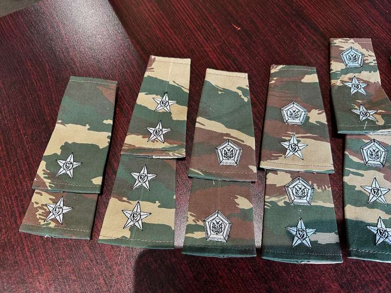 NAMIBIAN OFFICERS RANK SLIP-ONS- 8 PAIRS