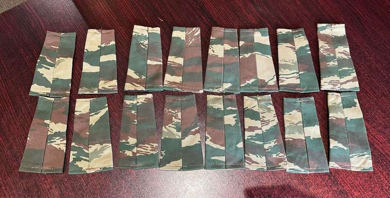 NAMIBIAN OFFICERS RANK SLIP-ONS- 8 PAIRS