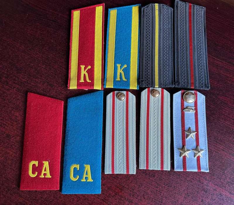 SELECTION OF RUSSIAN RANK BOARDS-SOLD TOGETHER