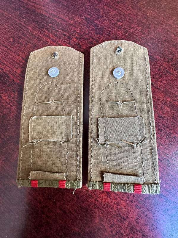 USSR RANK BOARDS FOR COLONEL IN THE ARTILLERY