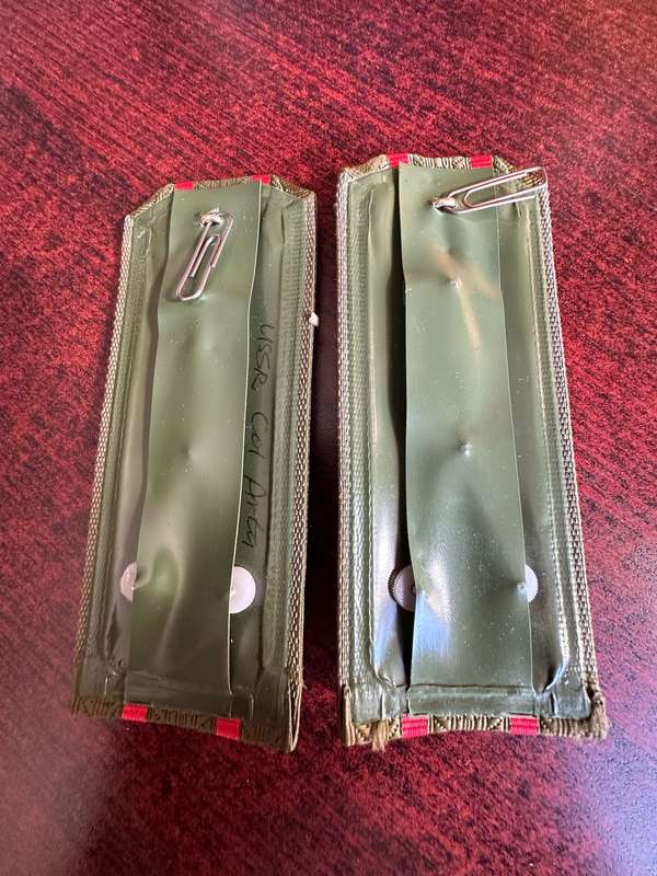 USSR RANK BOARDS FOR COLONEL IN THE ARTILLERY