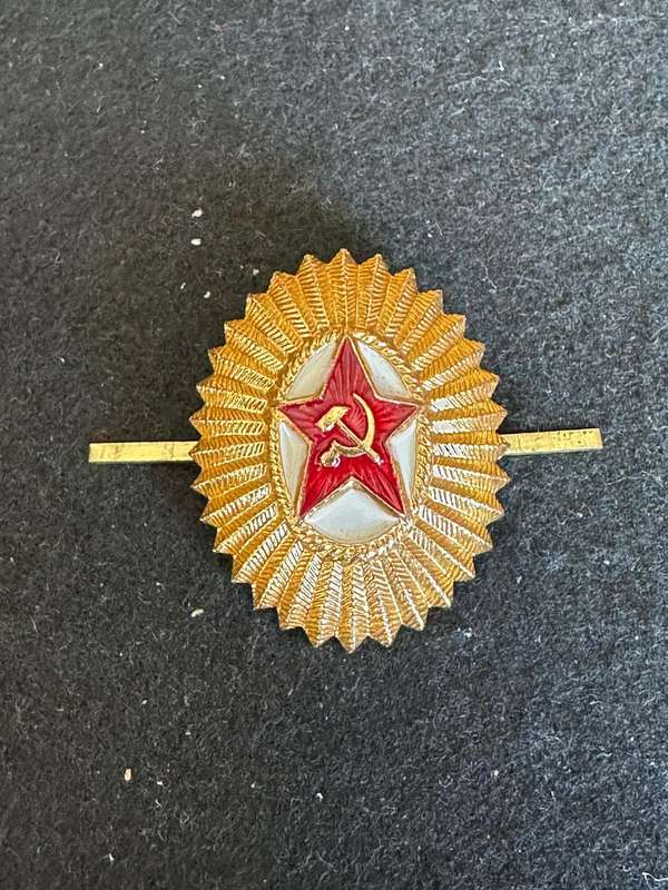 SOVIET RUSSIA, AIR FORCE AND ARMY-OFFICERS CAP BADGE