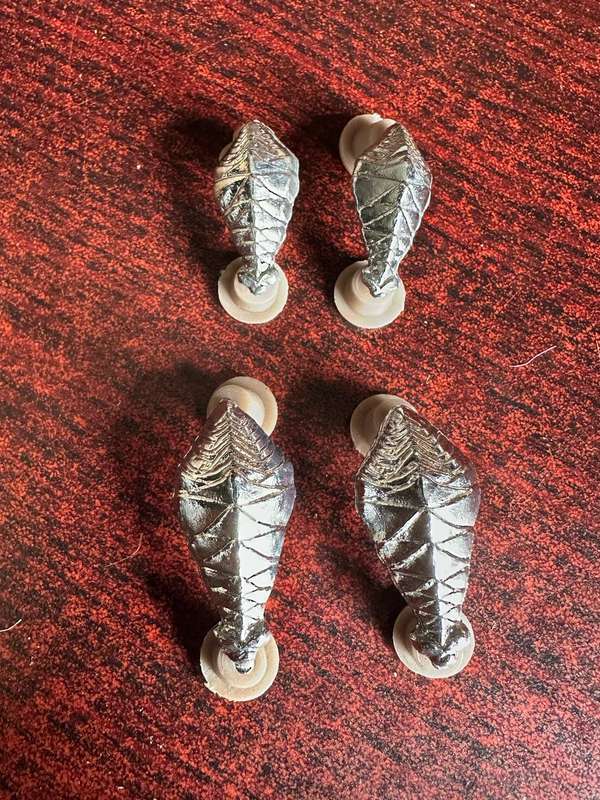 NAMIBIA OFFICERS RANKS-SOLD IN BATCHES OF 4 (LARGE + SMALL)CHROME