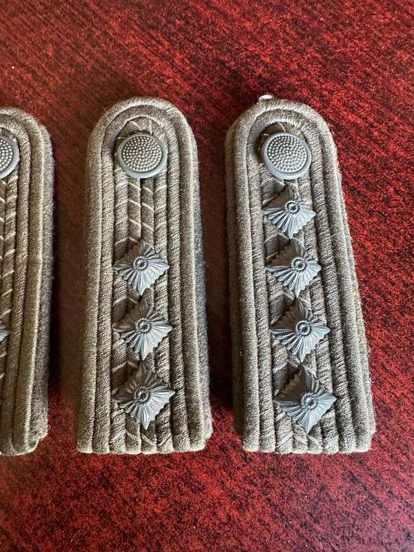 EAST GERMAN RANK BOARDS OF THE NVA FORMED MARCH 1956-THE RANKS INITIALLY RESEMBLED THOSE OF THE WEHR