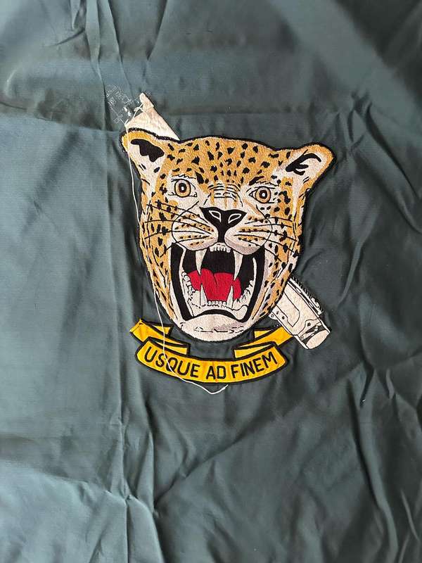 SWA REGIMENT ERONGO FLAG-MEASURES 112X91 CM-DOUBLE SIDED FROM COL. RADMORES COLLECTION