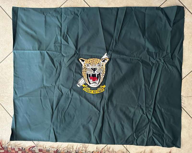 SWA REGIMENT ERONGO FLAG-MEASURES 112X91 CM-DOUBLE SIDED FROM COL. RADMORES COLLECTION