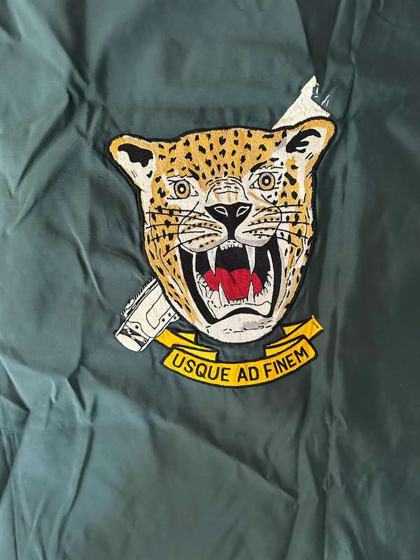 SWA REGIMENT ERONGO FLAG-MEASURES 112X91 CM-DOUBLE SIDED FROM COL. RADMORES COLLECTION