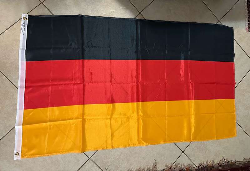 FEDERAL REPUBLIC OF GERMANY FLAG- DOUBLE SIDED-MEASURES 88X156 CM-CONDITION UNUSED