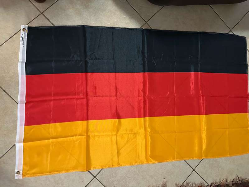 FEDERAL REPUBLIC OF GERMANY FLAG- DOUBLE SIDED-MEASURES 88X156 CM-CONDITION UNUSED