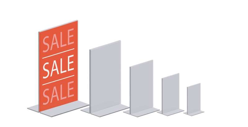 A5 Acrylic Double Sided Menu Holder (10pcs)