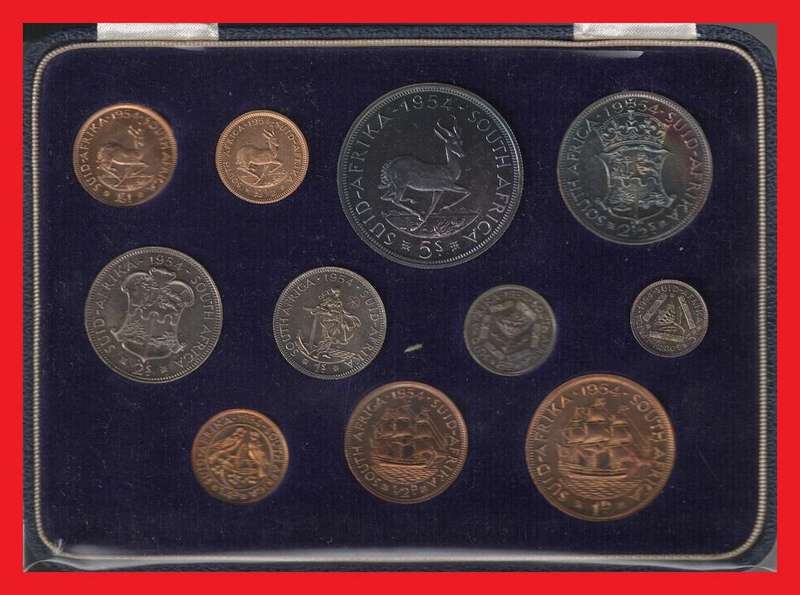 South Africa 1954 Long Proof Set