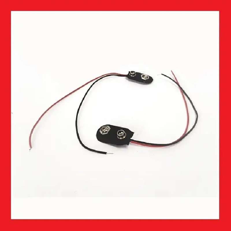 9 Volt Battery Clip With Cable [2 Pieces]