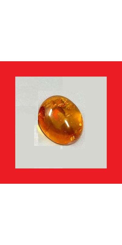 Amber [Baltic Sea] - Oval Shape Cabochon - 1.14cts