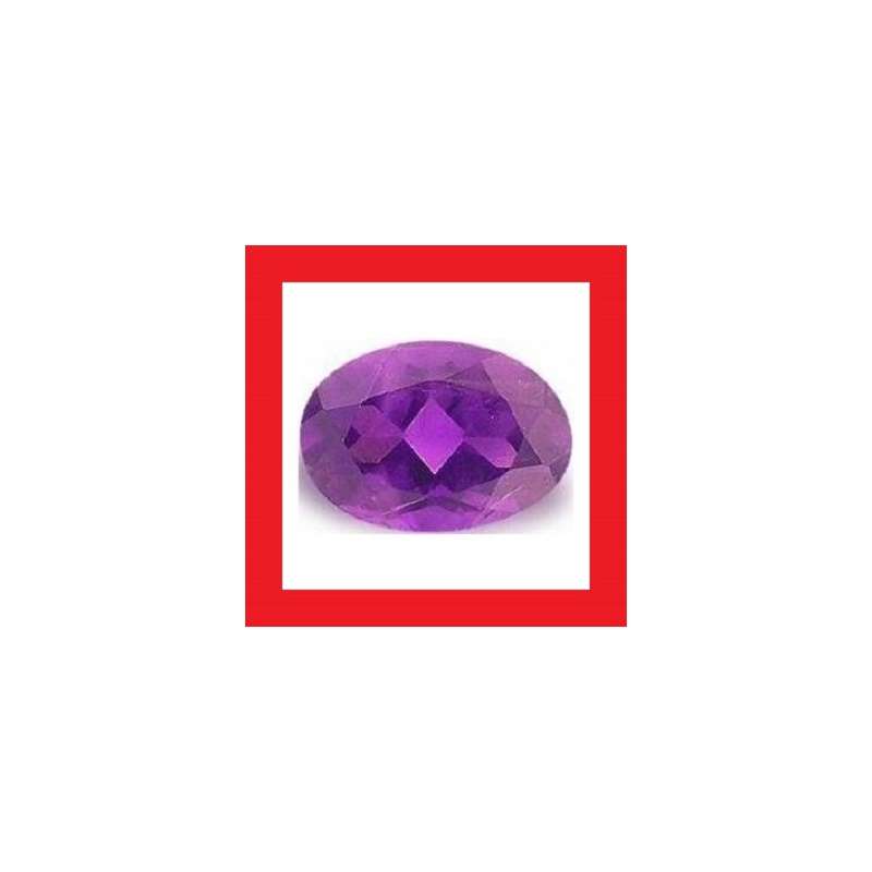 Amethyst [Brazil] - Faceted Oval Shape - 0.93cts