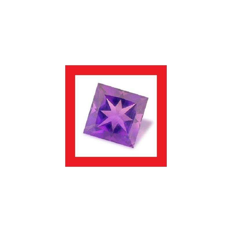 Amethyst [Uruguay] - Faceted Square Shape - 1.26cts