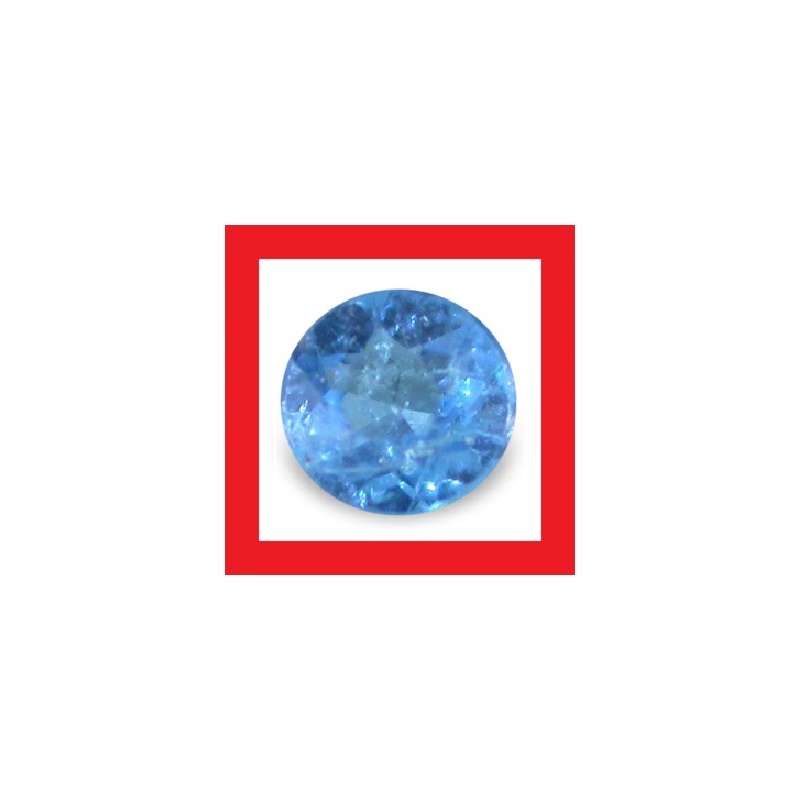 Apatite [Africa] - Faceted Round Shape - +/-0.069cts