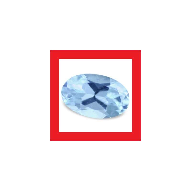 Aquamarine - Faceted Oval Shape - 0.23cts
