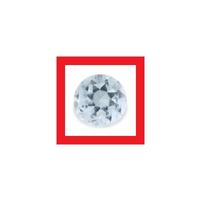 Aquamarine [Brazil] - Faceted Round Shape - 0.06cts