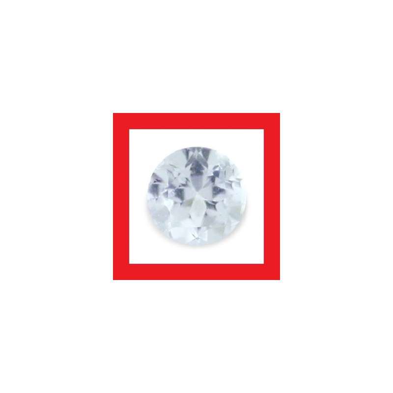 Aquamarine [Brazil] - Faceted Round Shape - 0.07cts